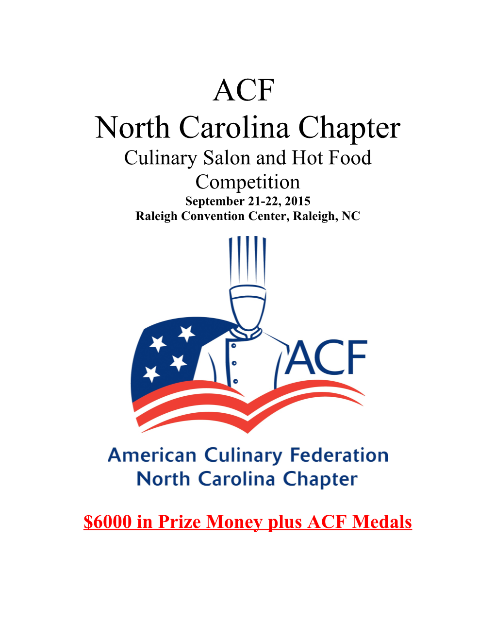 ACF-Triad Chapter Culinary Competition