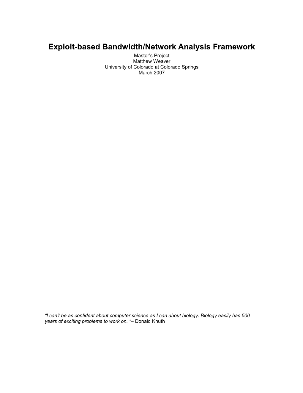 Beating Ping: a Bandwidth Measurement Exploit