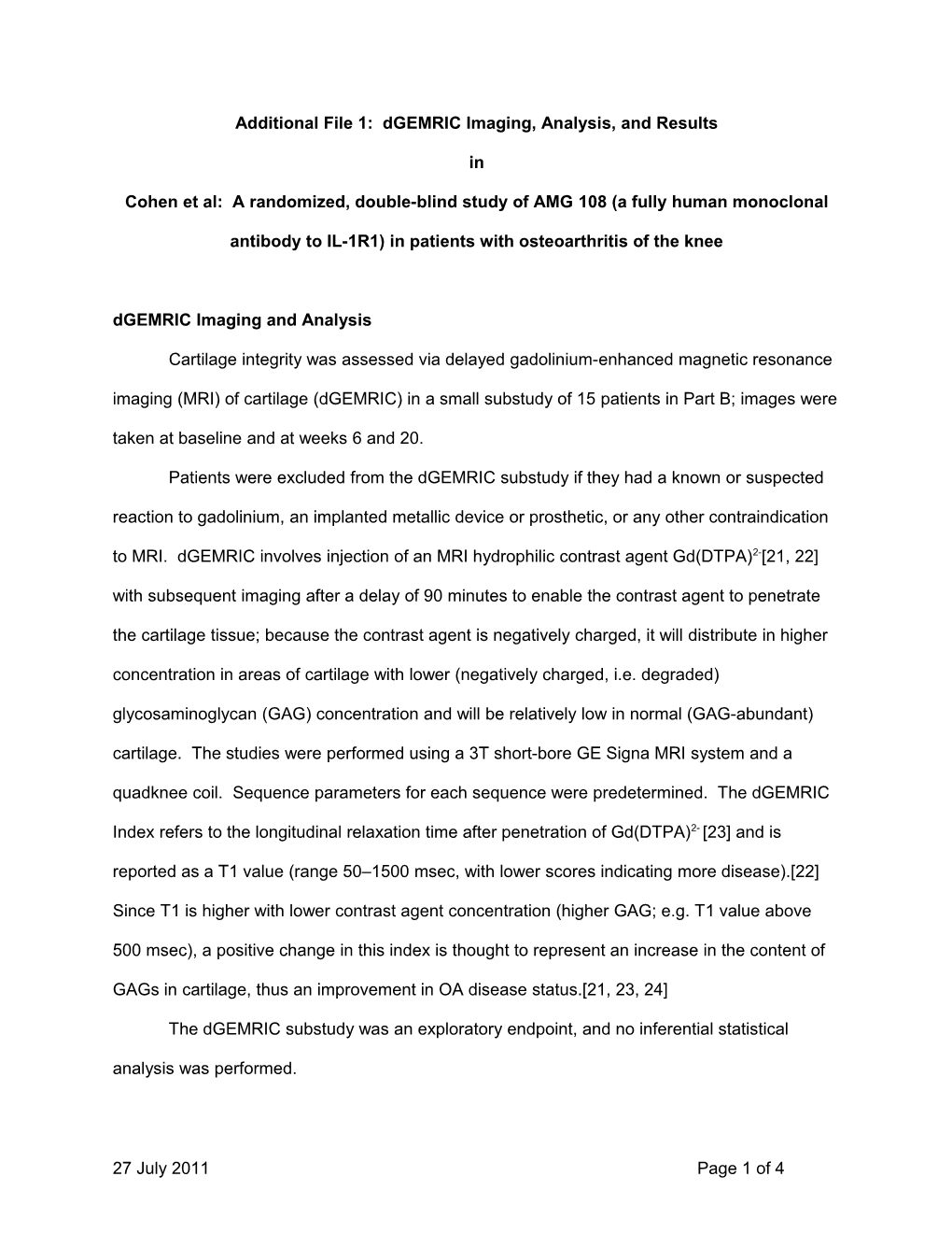 Dgemric Imaging and Analysis