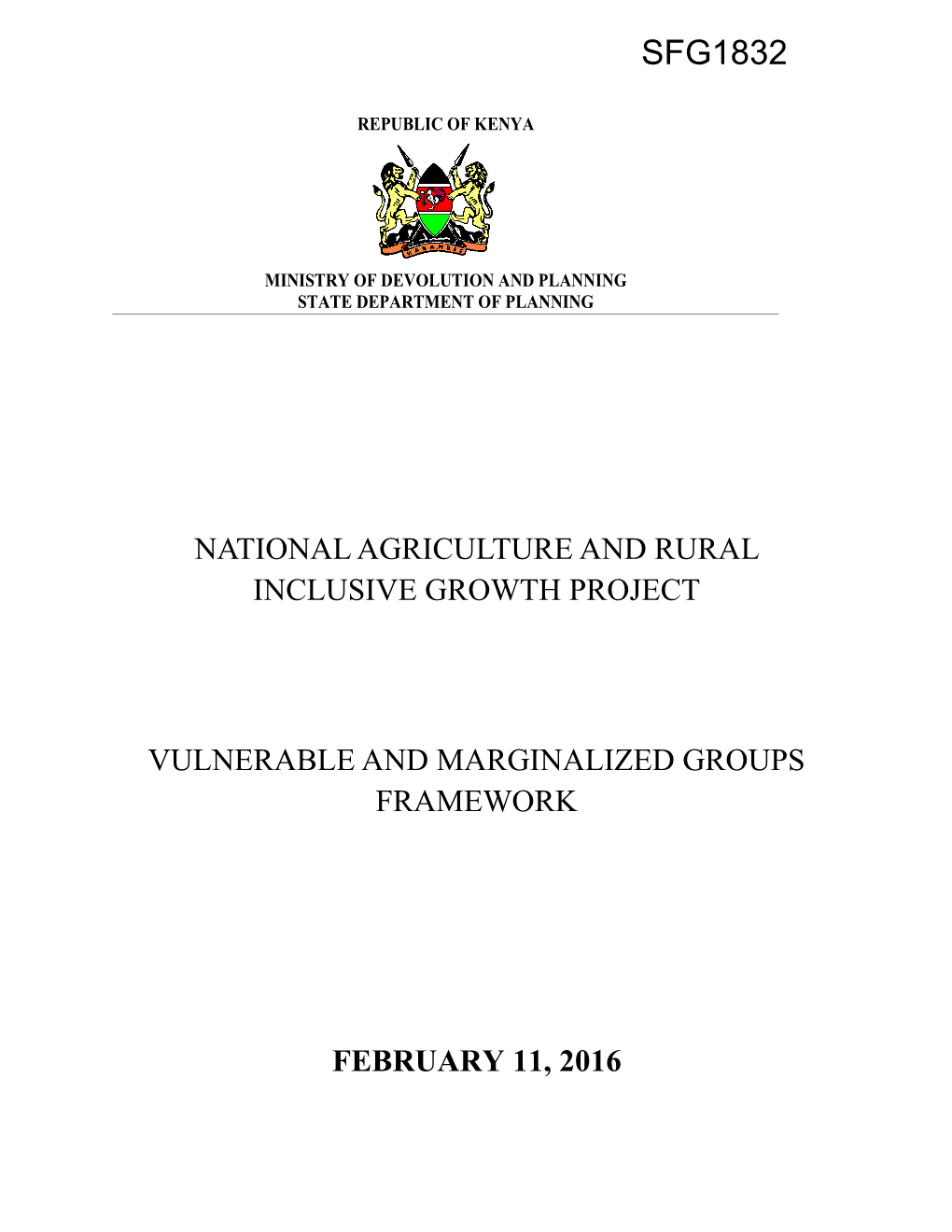 Ministry of Devolution and Planning