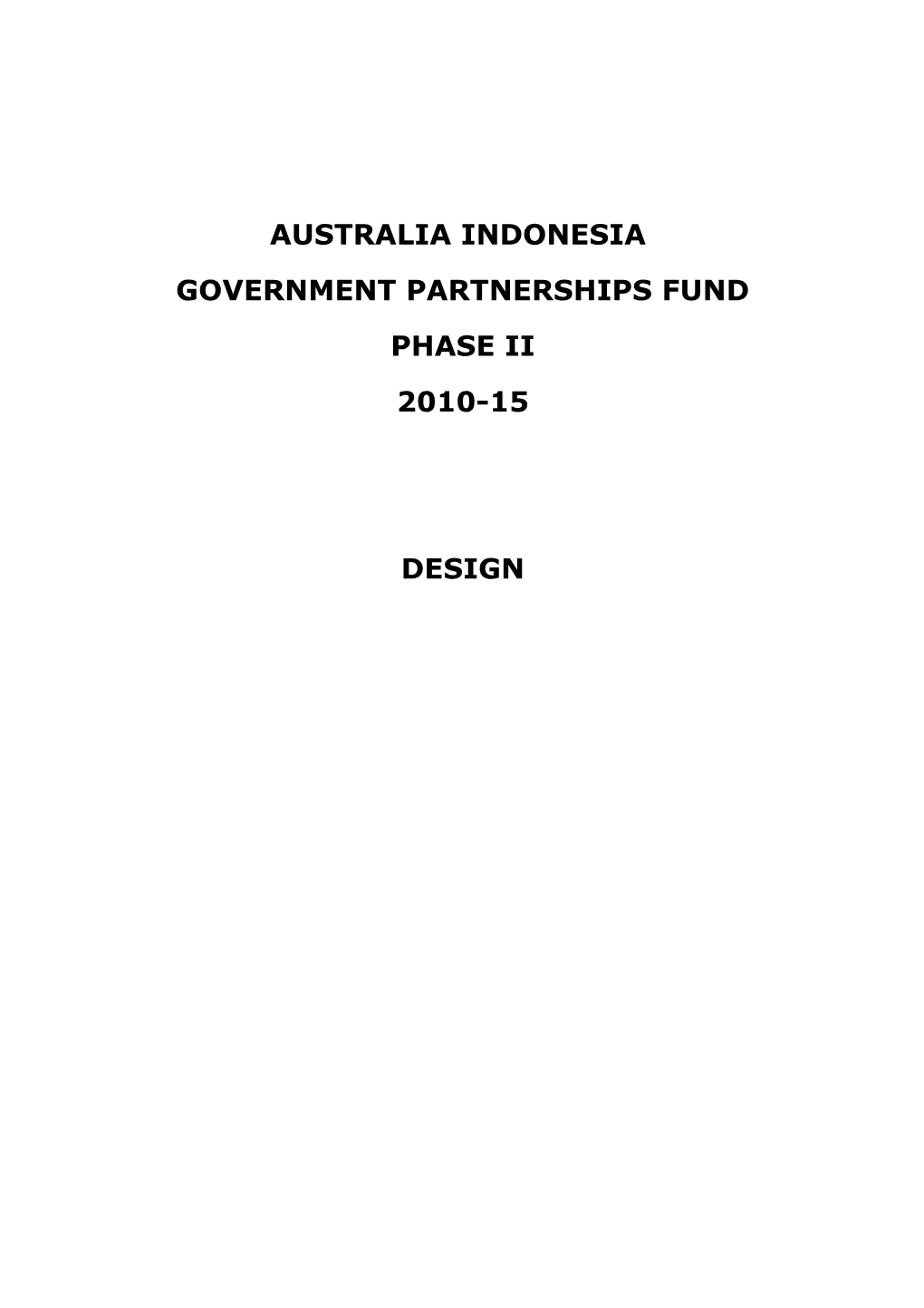 Australia Indonesia Partnership