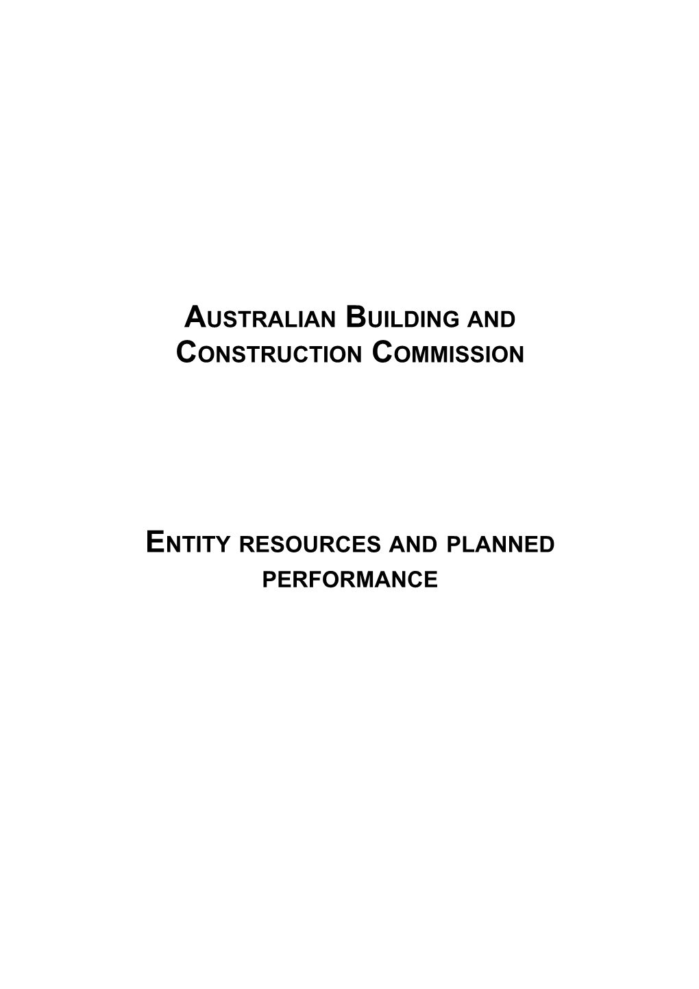 Australian Building and Construction Commission