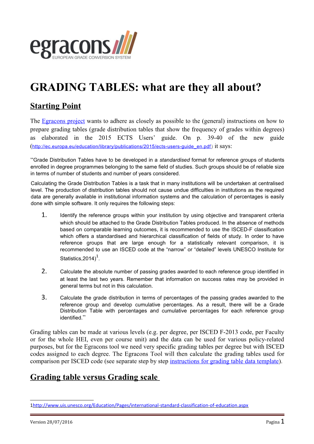 GRADING TABLES: What Are They All About?