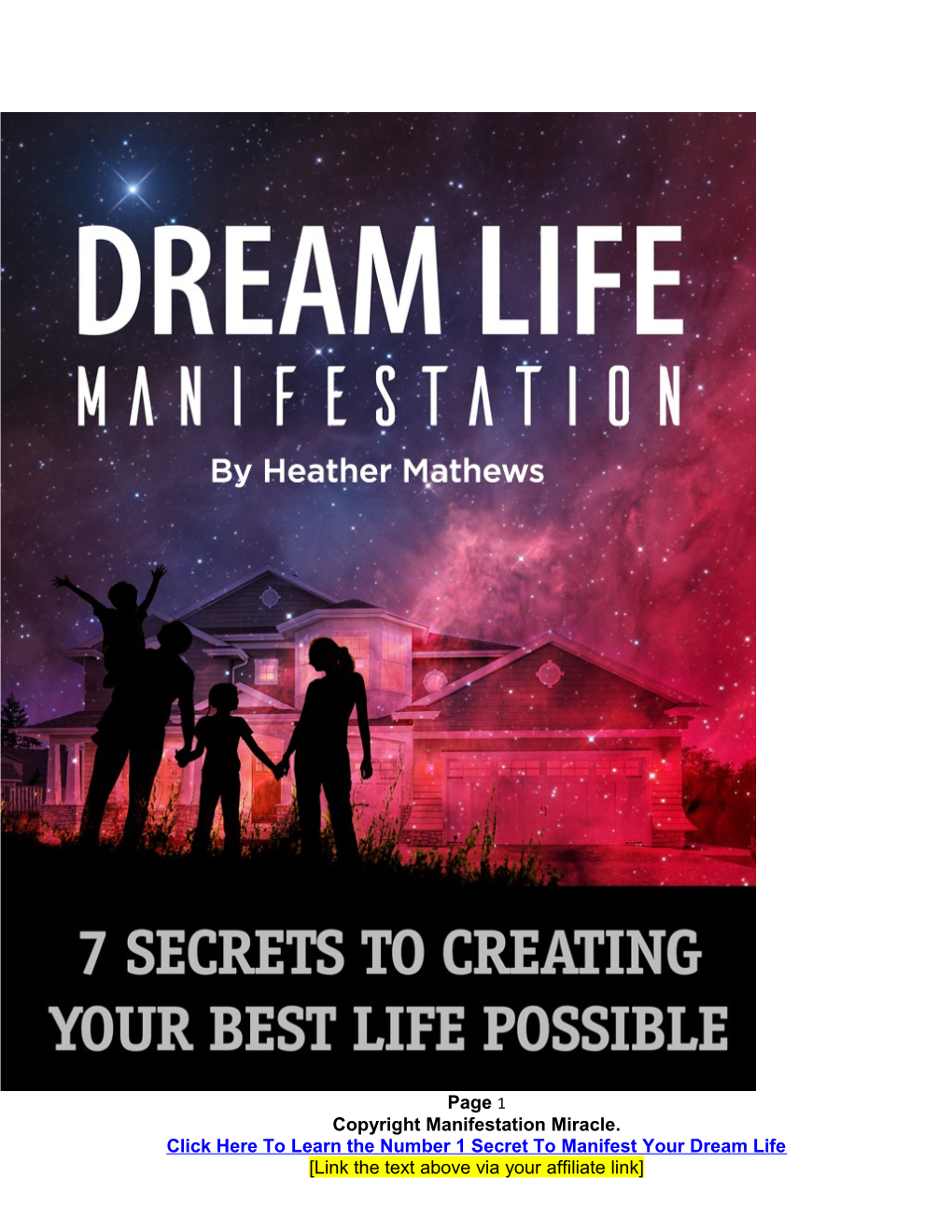 Dream Life Manifestation: 7 Secrets to Creating Your Best Life Possible
