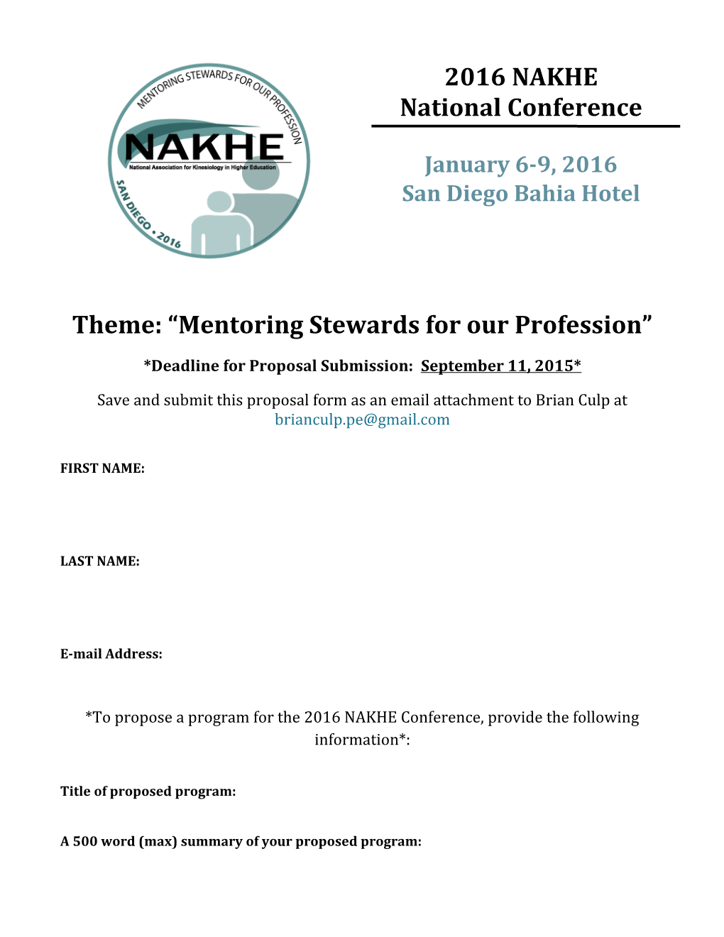 Theme: Mentoring Stewards for Our Profession