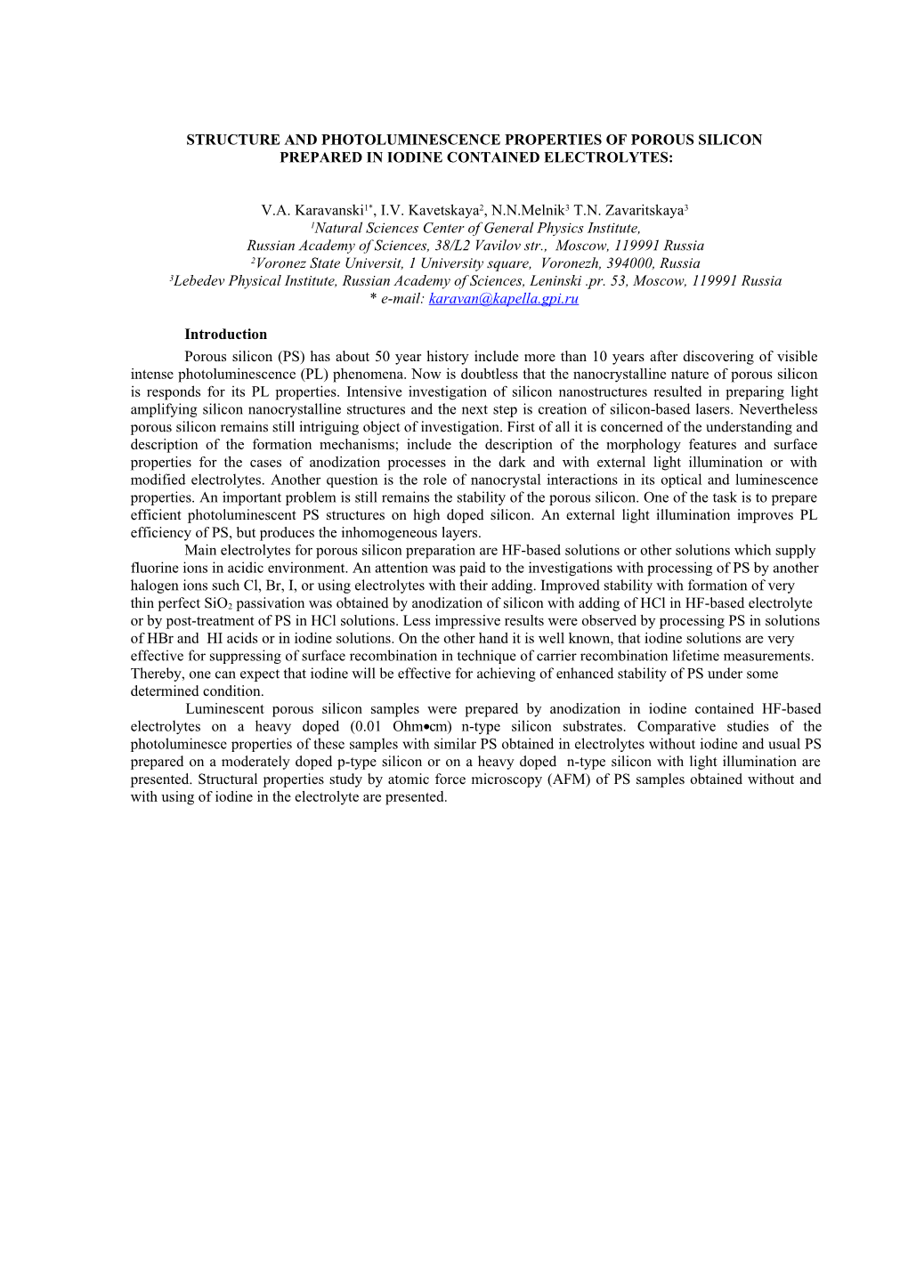 Resonant Radiationless Excitation Transfer in Pores of Porous Silicon