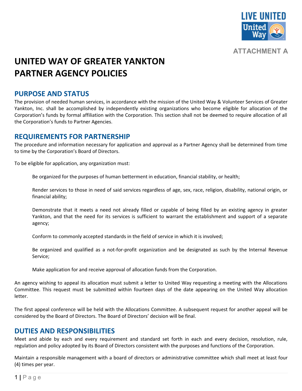 United Way of Greater Yankton