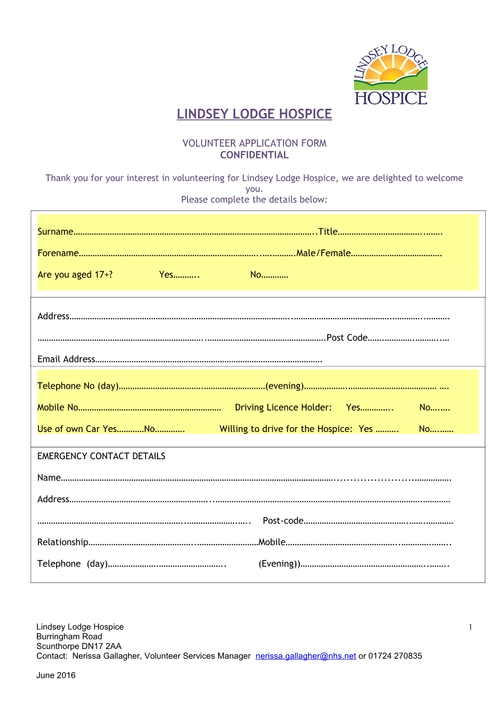 Lindsey Lodge Hospice