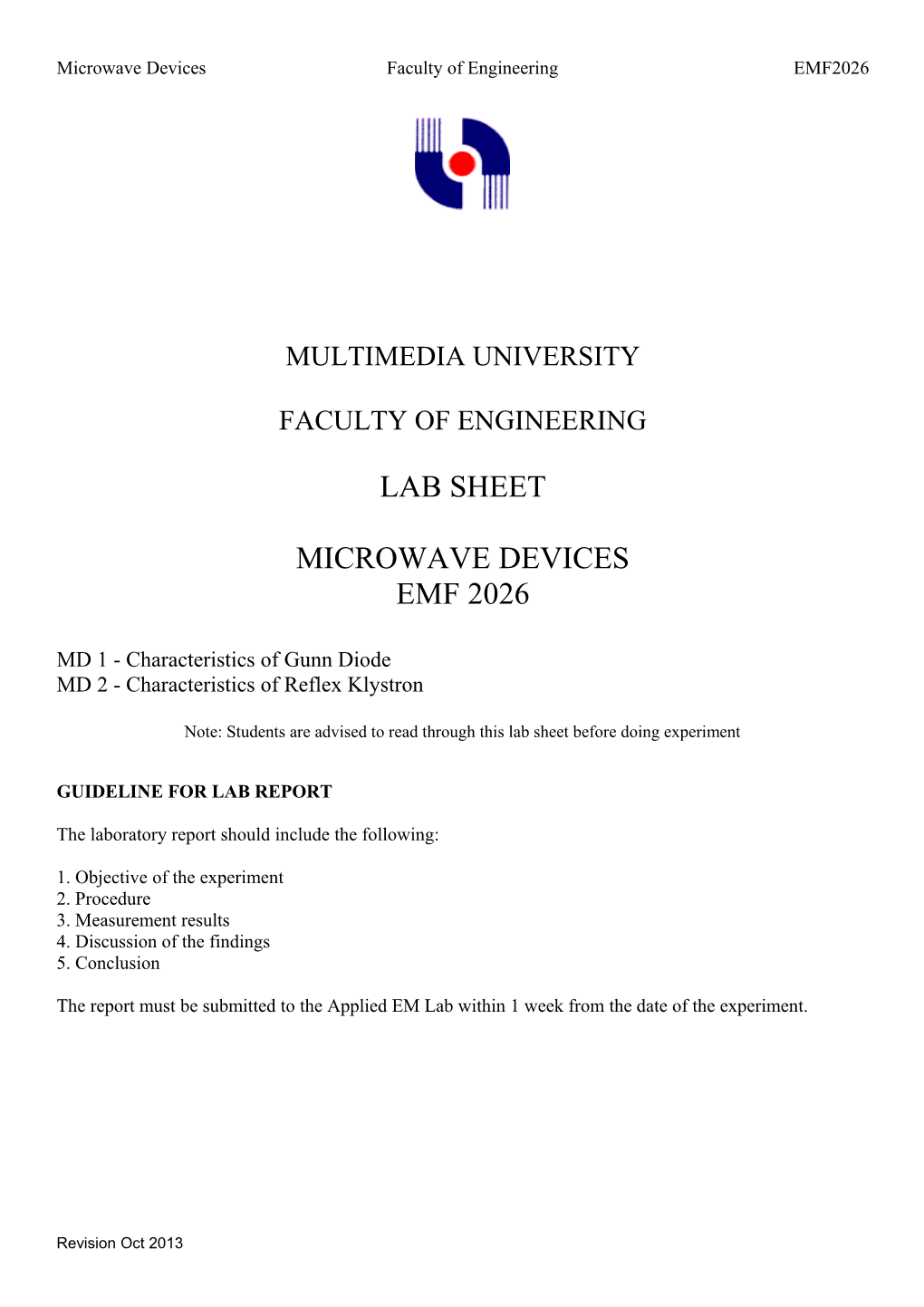 Microwave Devicesfaculty of Engineering EMF2026