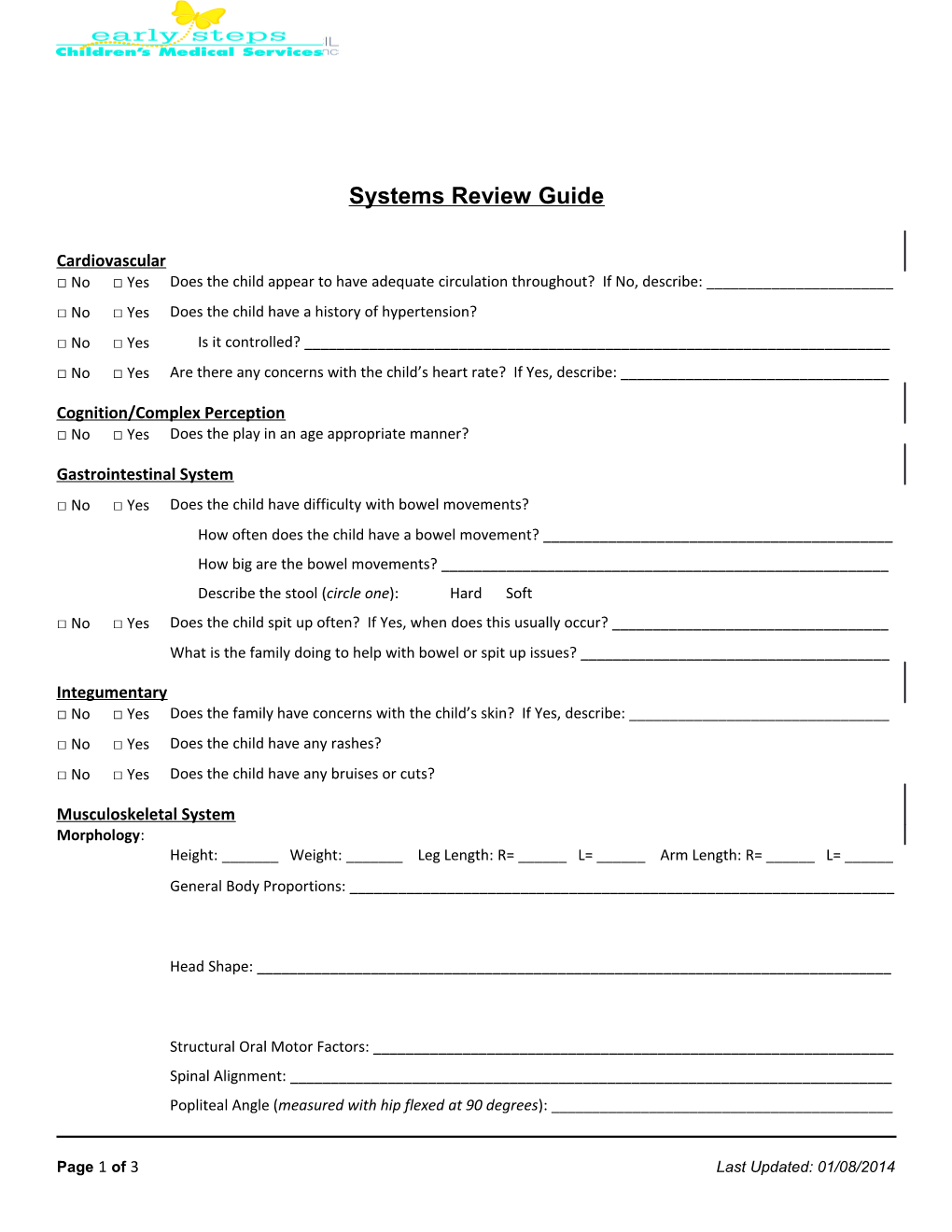 Systems Review Guide