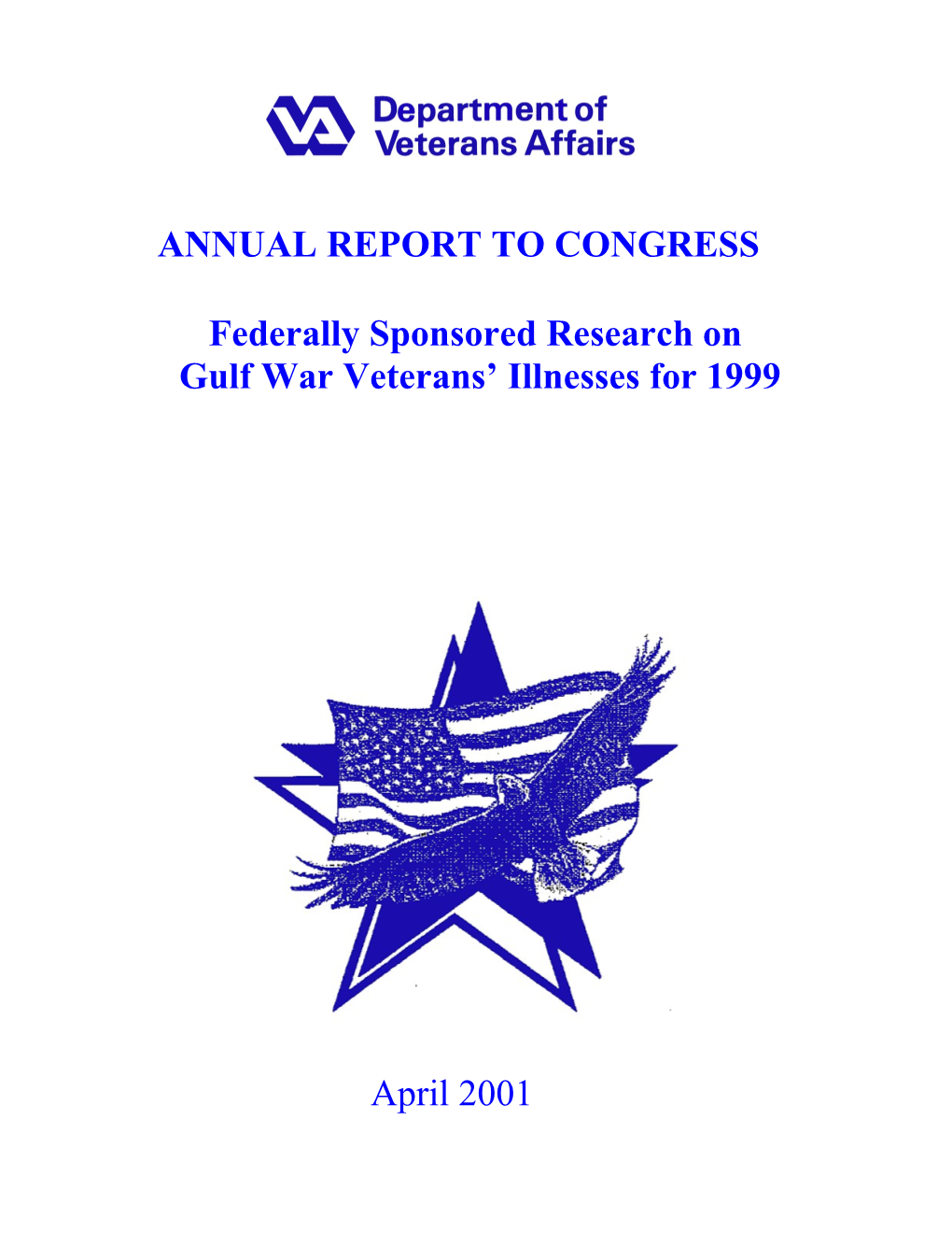 Annual Report to Congress - 1999