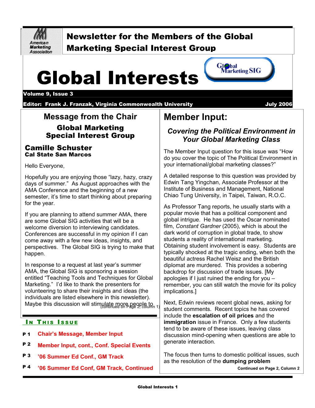 Global Interests