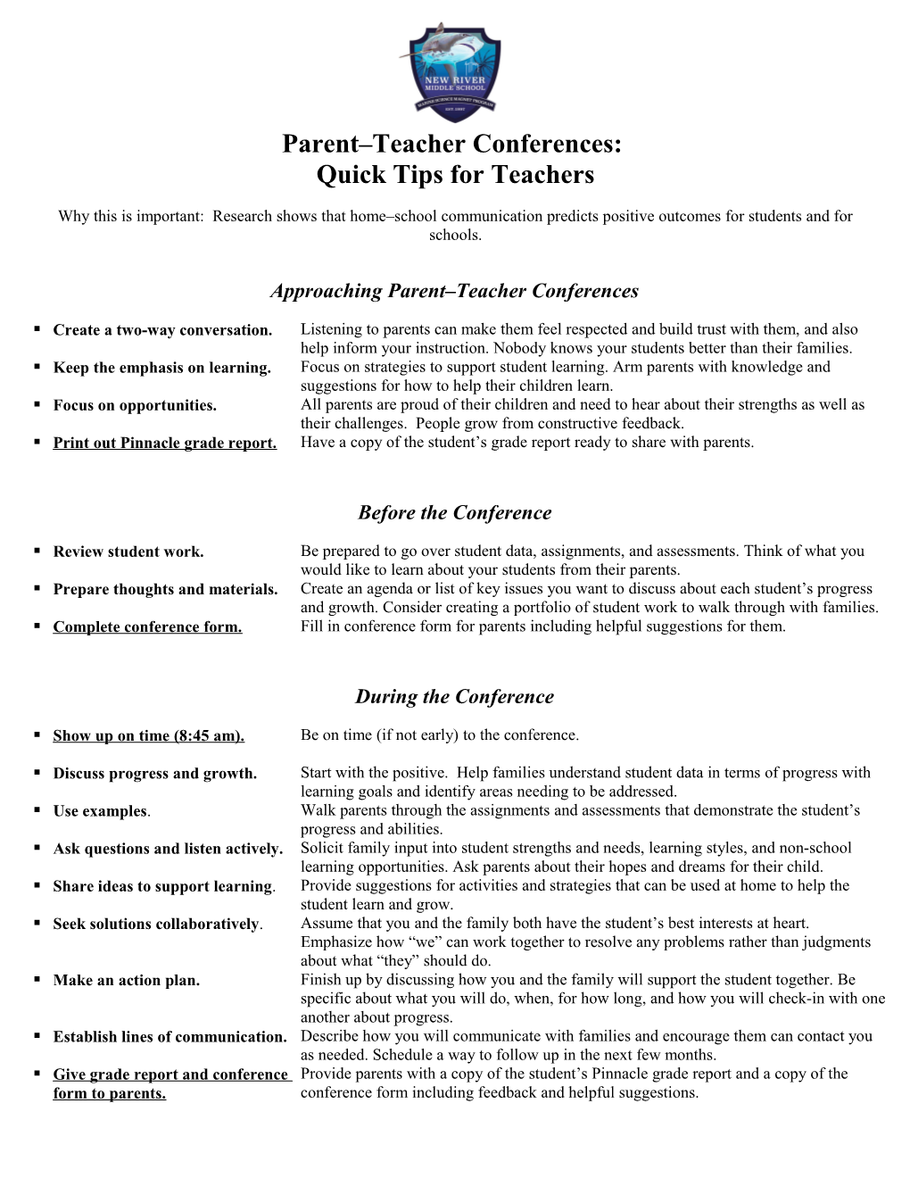 Quick Tips for Teachers