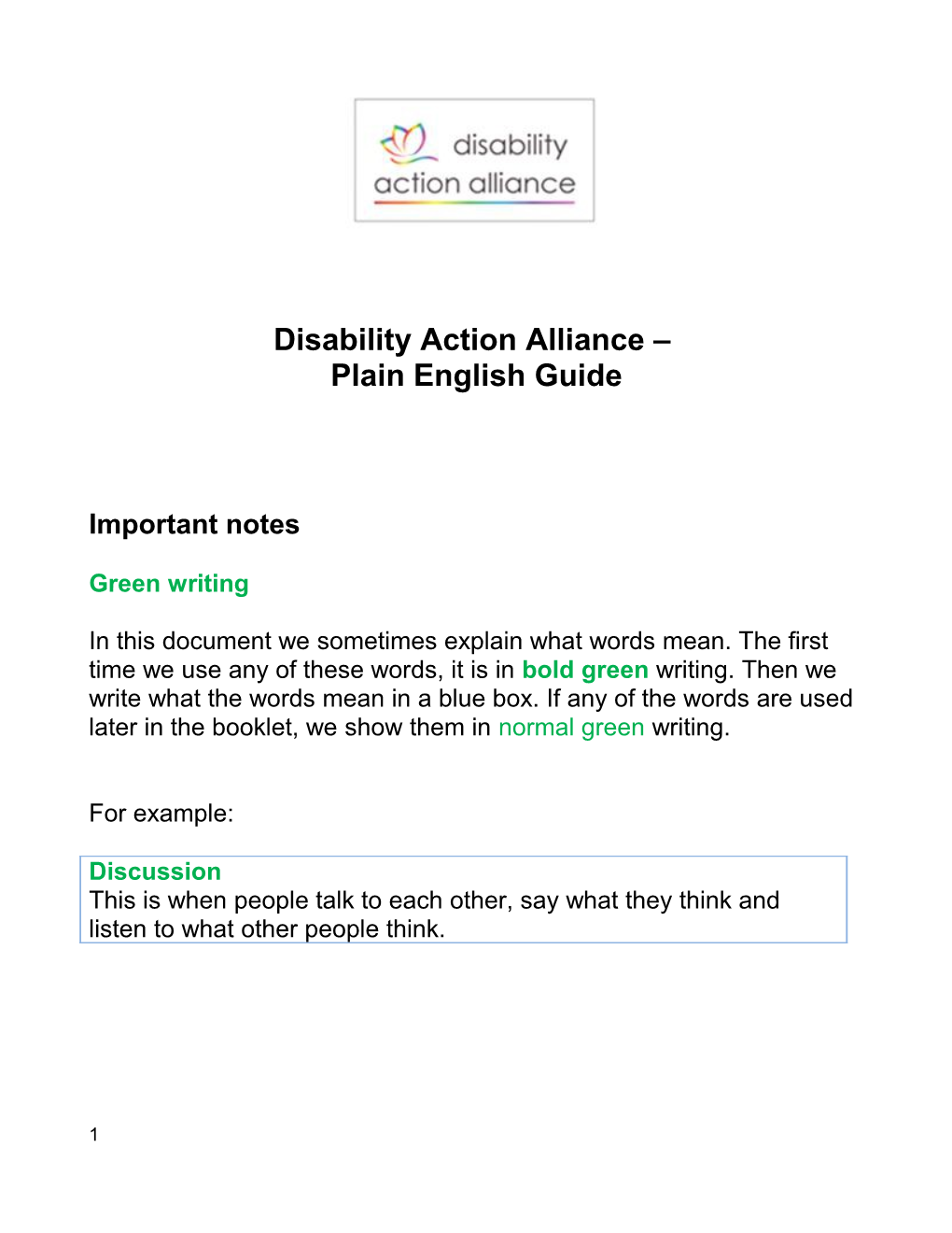 Disability Action Alliance