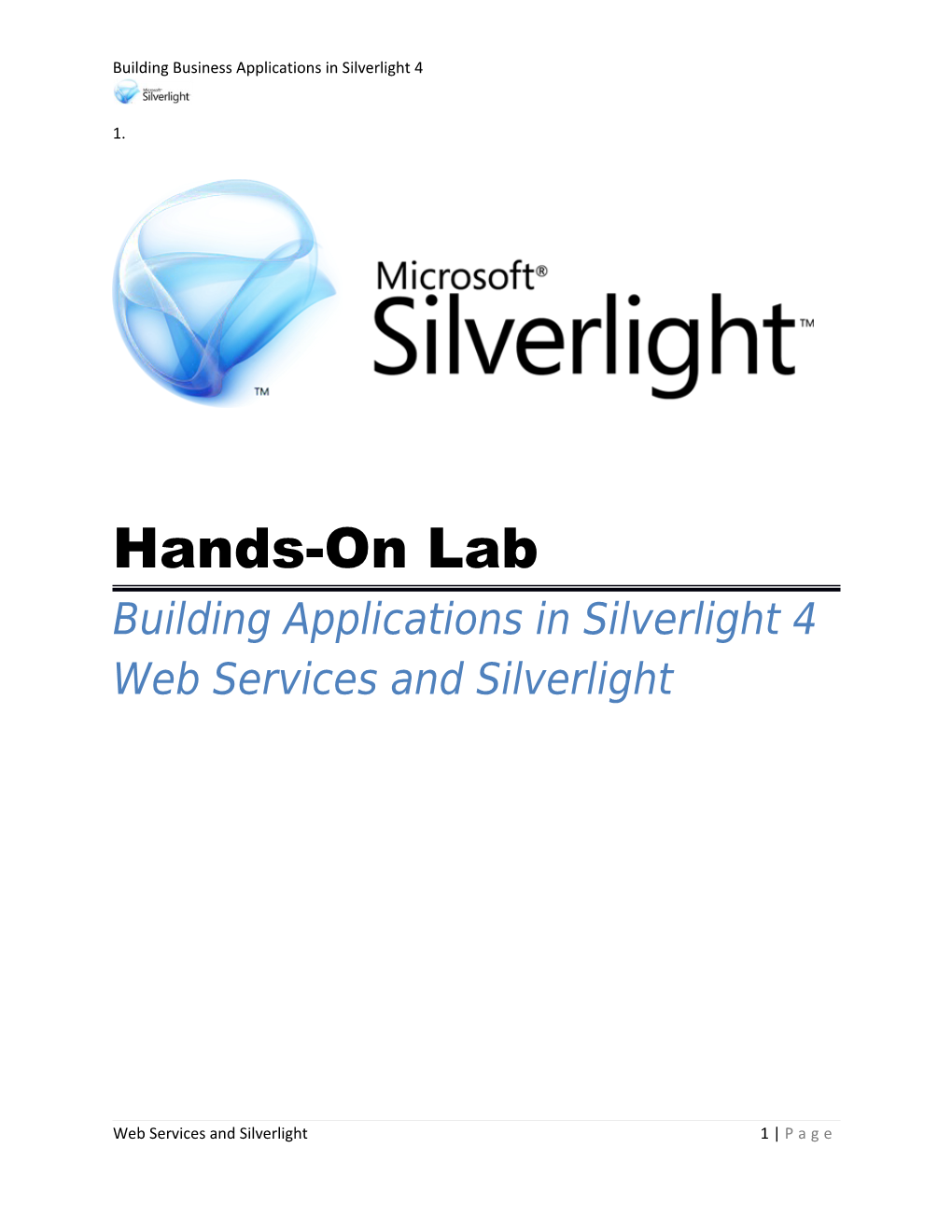 Web Services and Silverlight