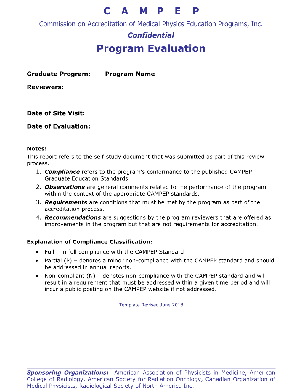 Commission on Accreditation of Medical Physics Education Programs, Inc