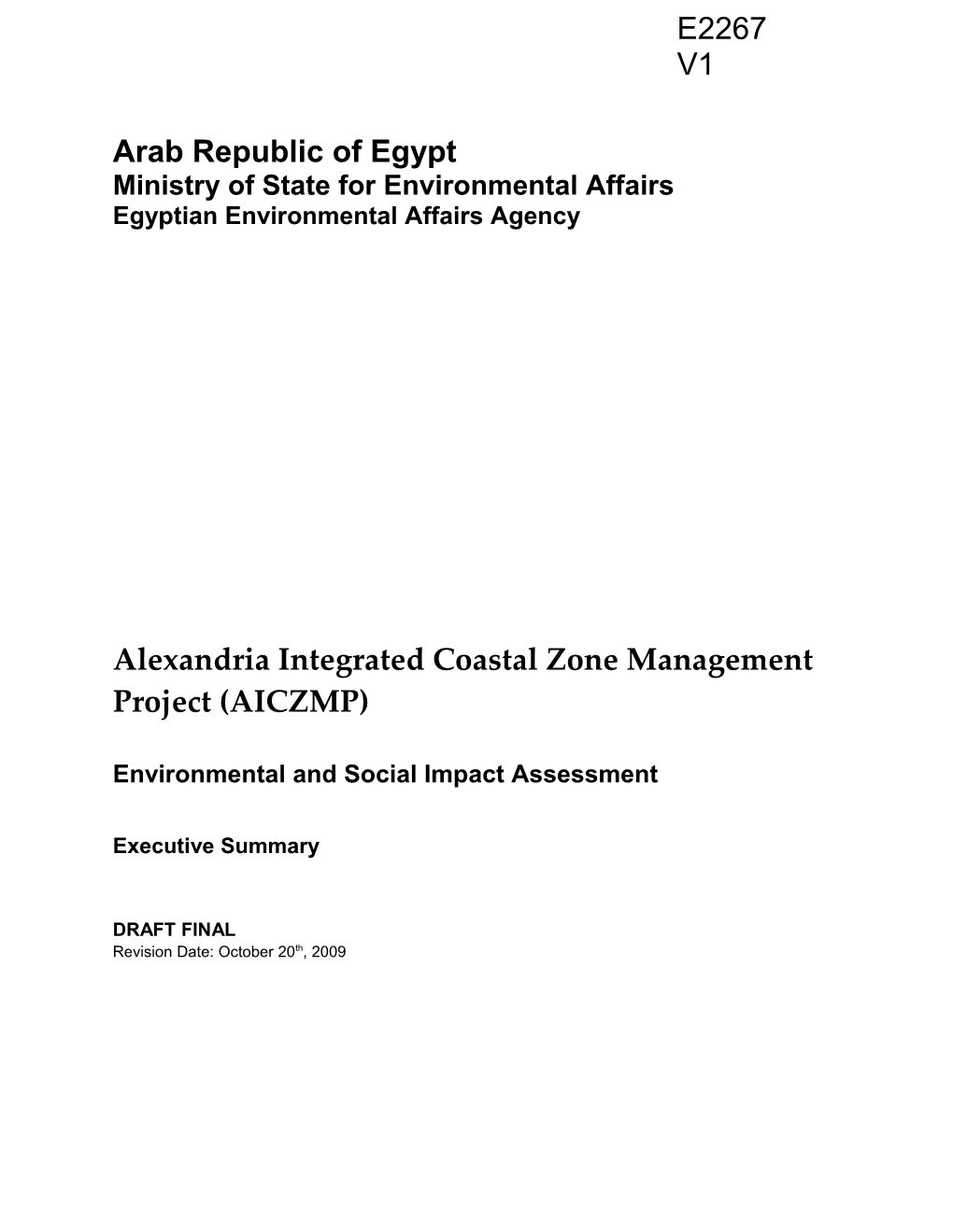 Alexandria Integrated Coastal Zone