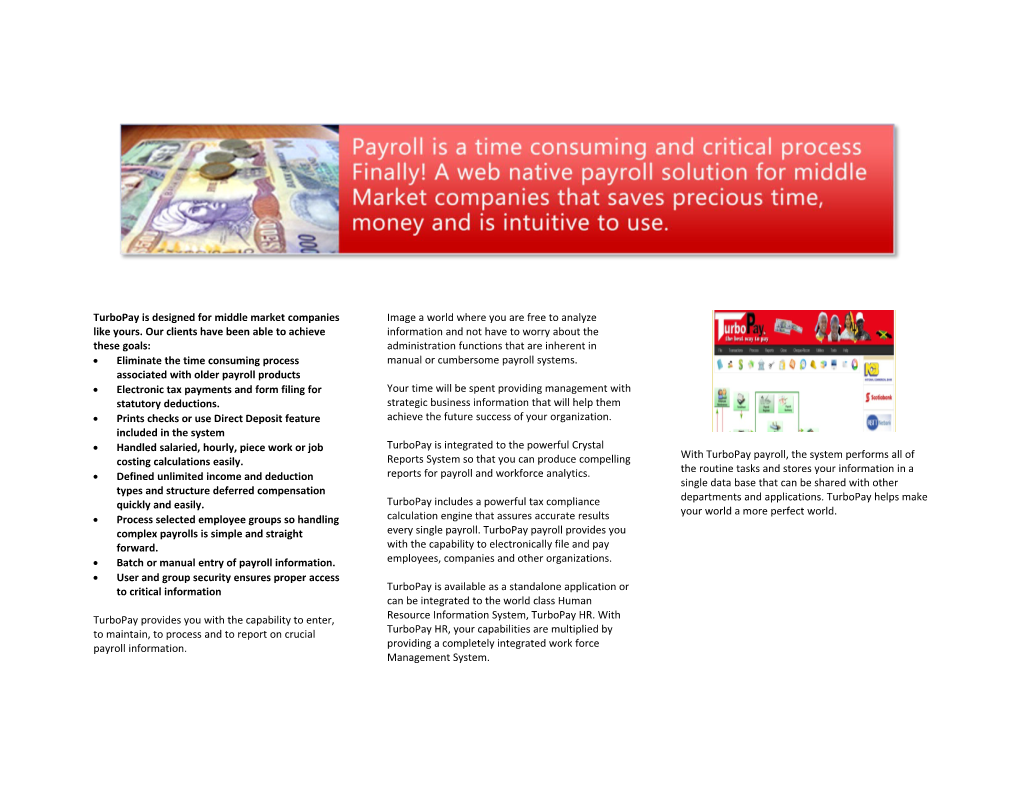 Eliminate the Time Consuming Process Associated with Older Payroll Products