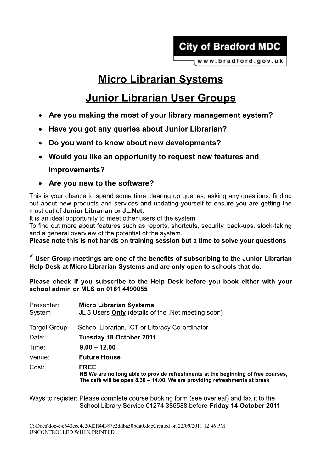 Micro Librarian Systems