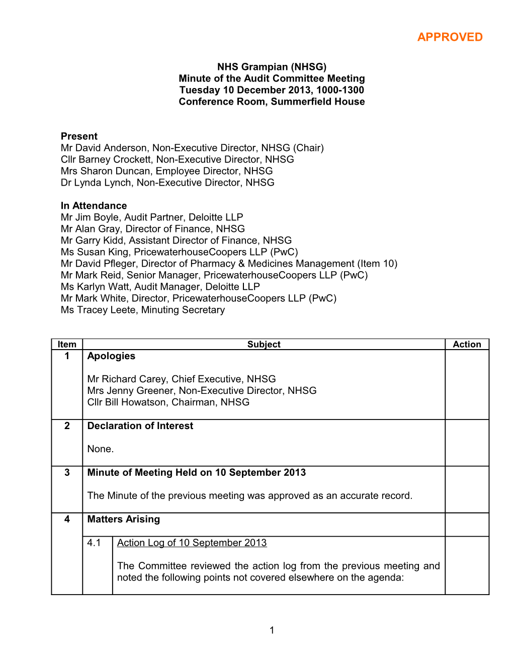 Item 10.9 for 4 Apr 2014 Audit Cttee 10 12 13