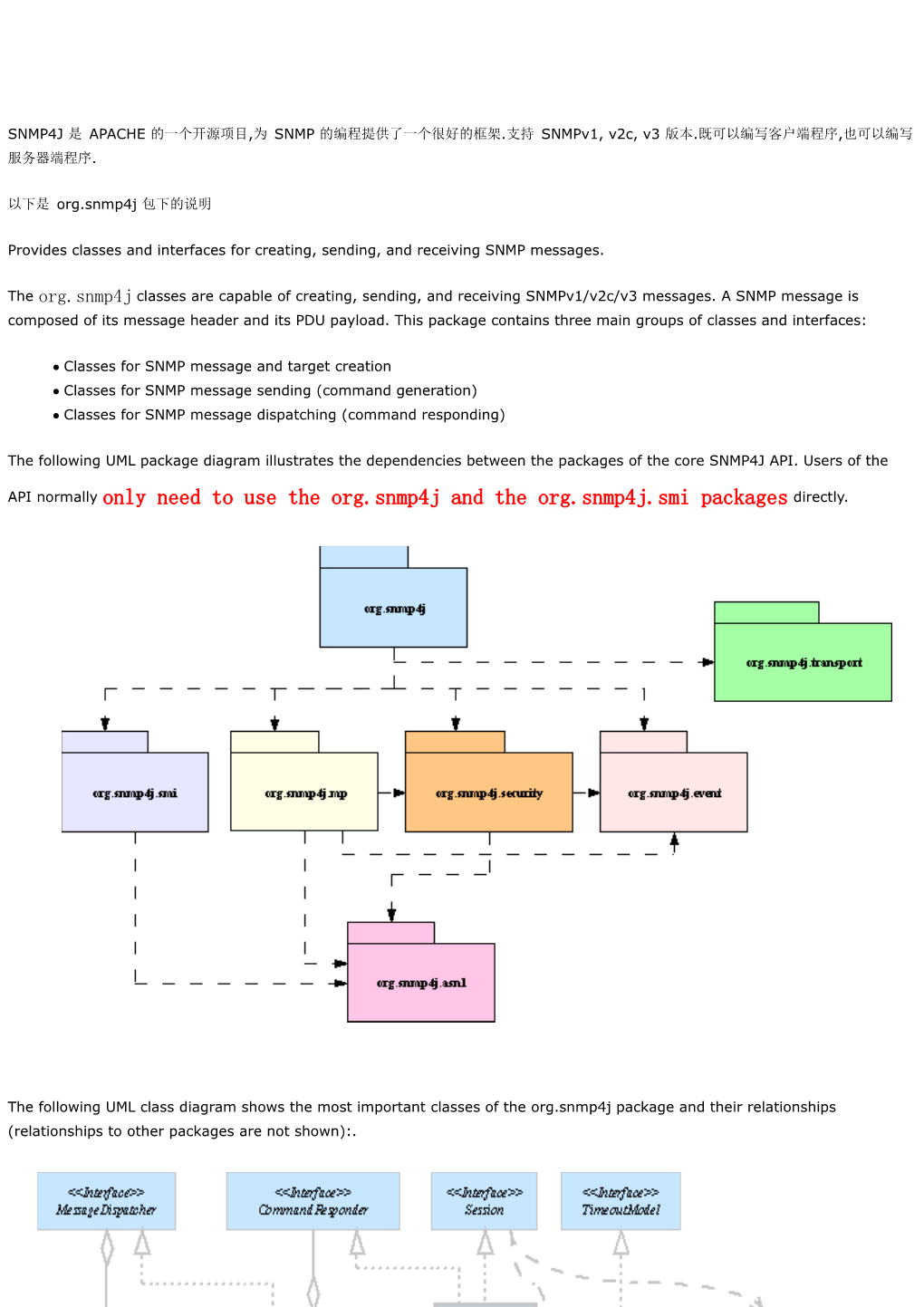 Classes for SNMP Message and Target Creation