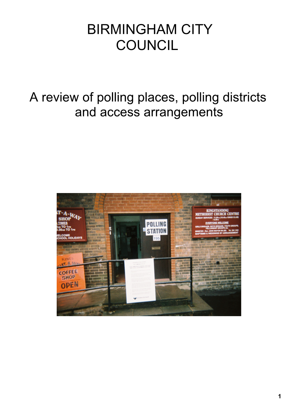 1. What Is the Difference Between a Polling District, a Polling Place and a Polling Station?