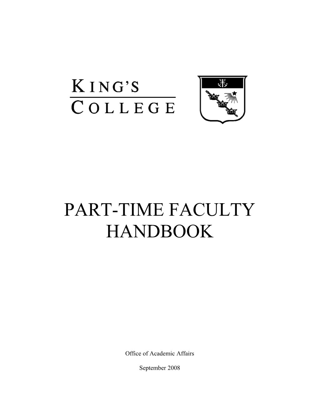 Part-Time Faculty Resource Manual