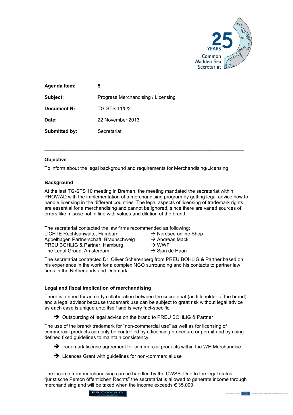 TG-STS 11/5/2Progress Merchandising (22.11.2013)Page 1