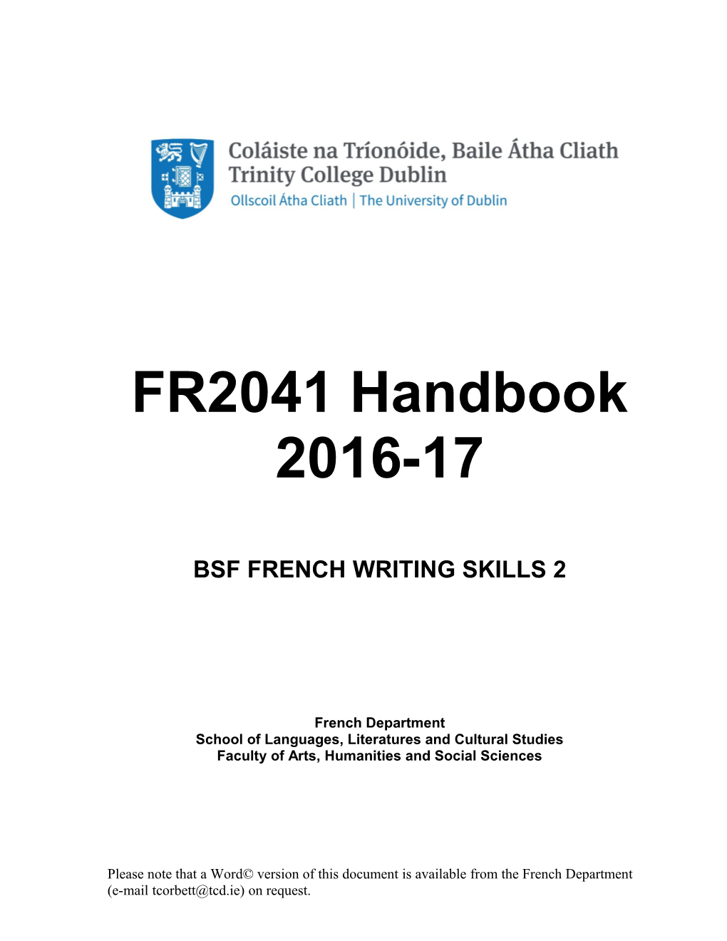 Bsf French Writing Skills 2