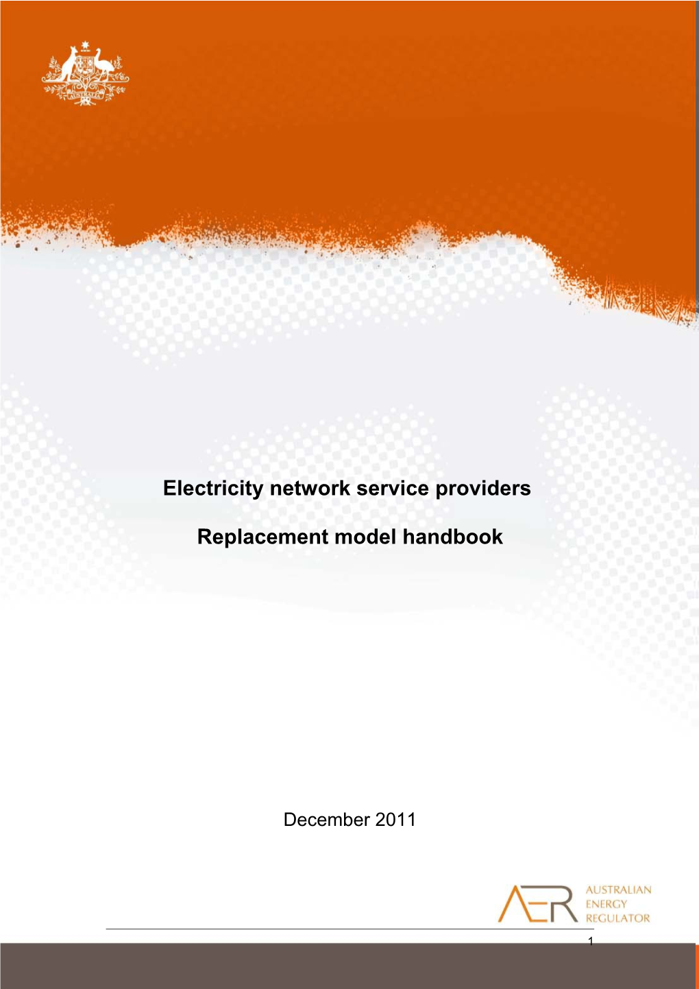 Electricity Network Service Providers Replacement Model Handbook