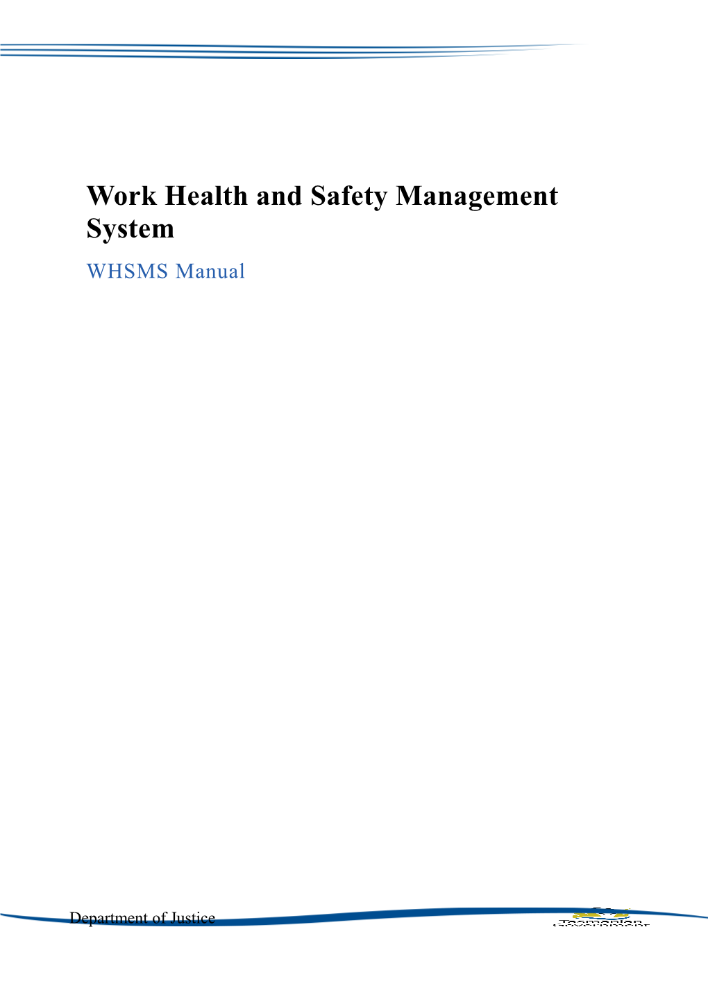 Work Health and Safety Management System Manual