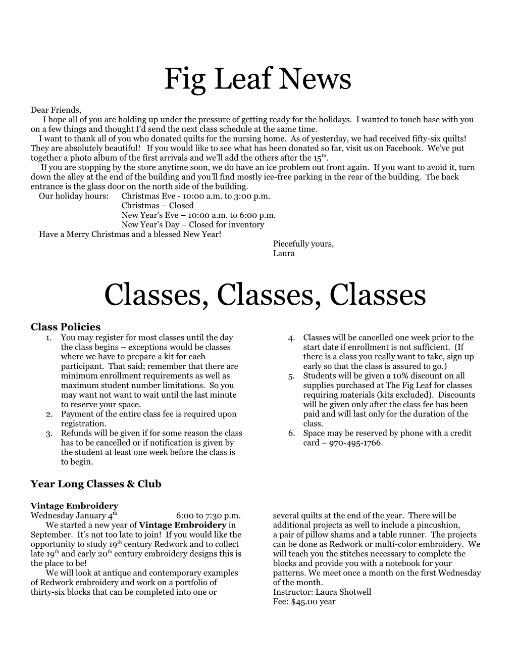 Fig Leaf News
