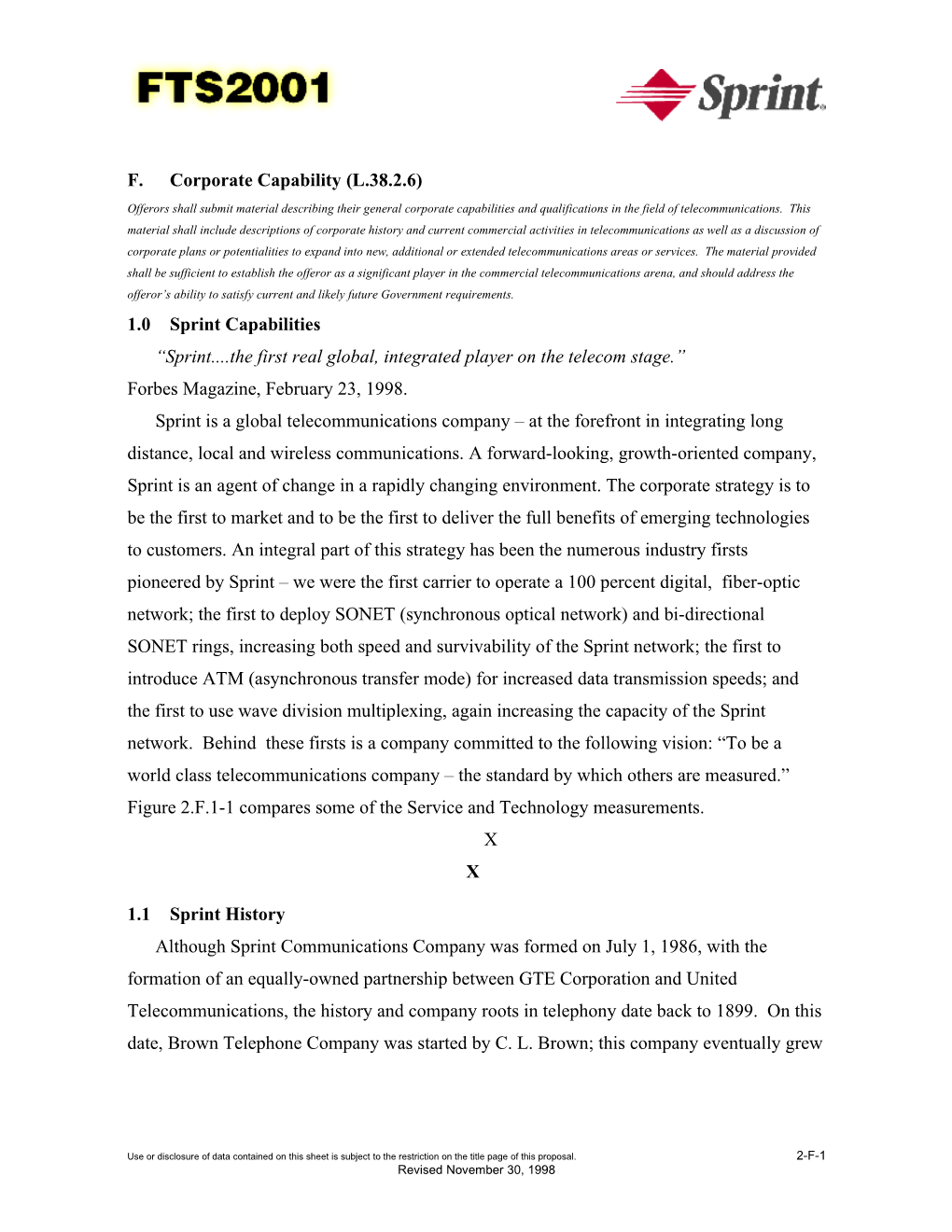 F.Corporate Capability (L.38.2.6)