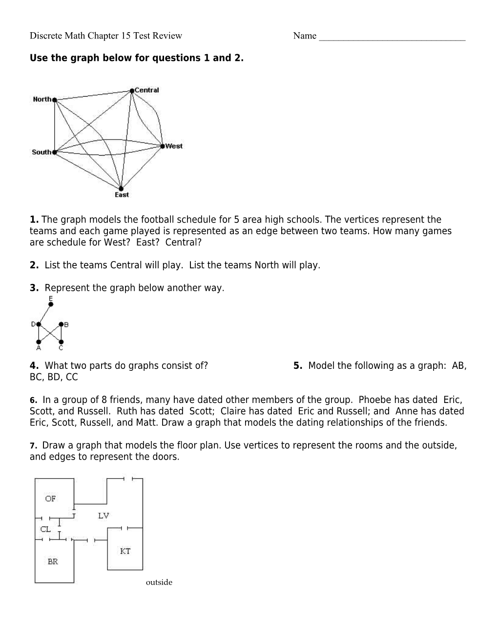Discrete Math Chapter 15 Test Review