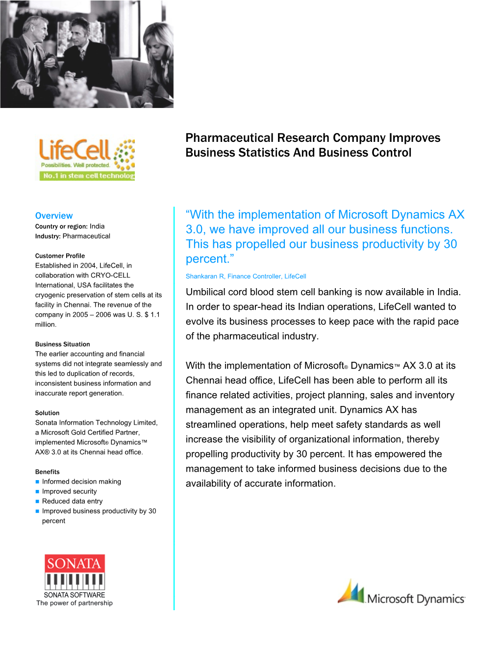 Lifecell's Collaborator CRYO-CELL International Inc. Is the World's Largest and Oldest