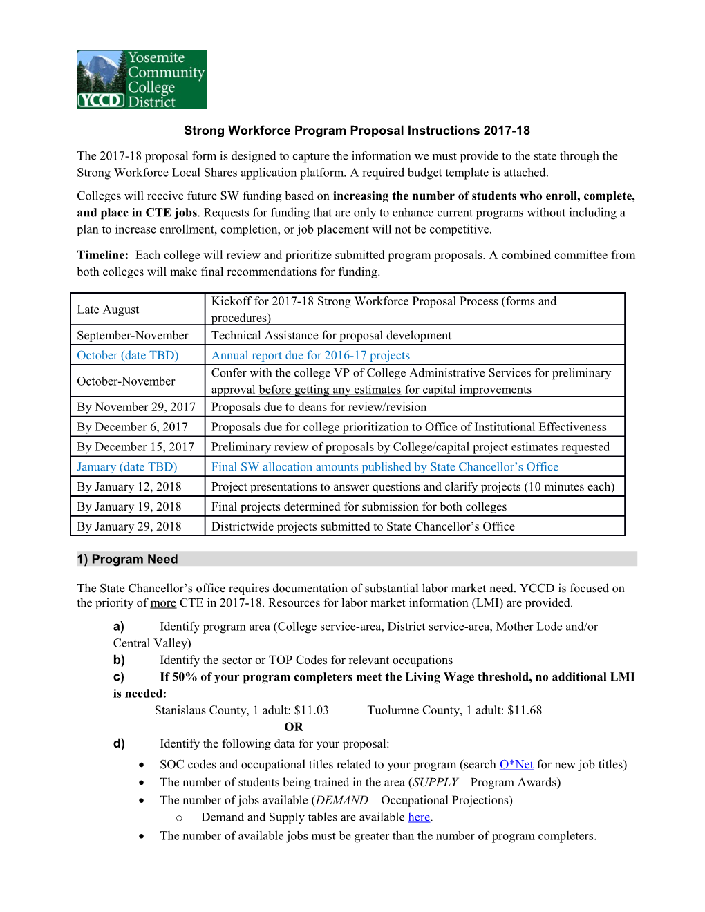Strong Workforce Program Proposal Instructions2017-18