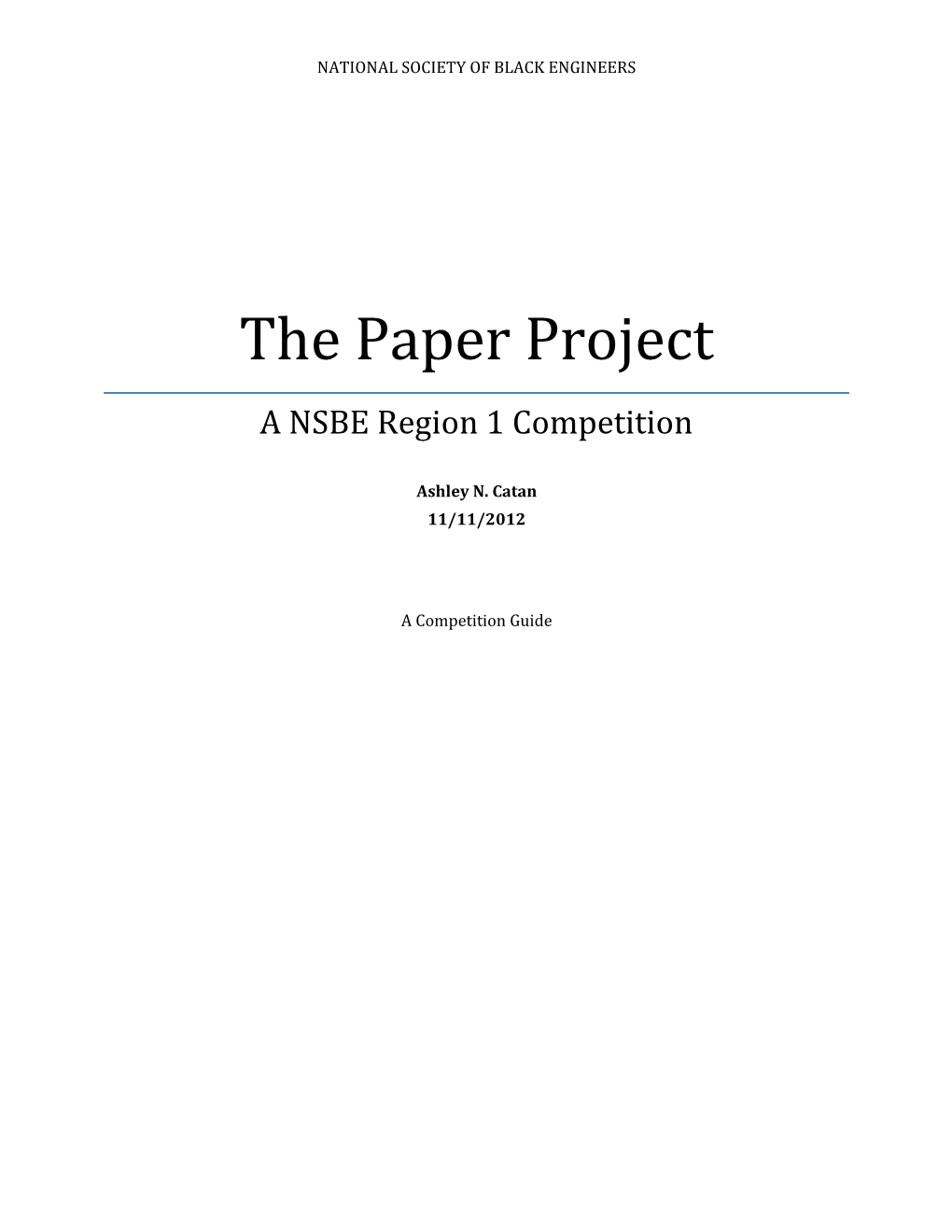 The Paper Project