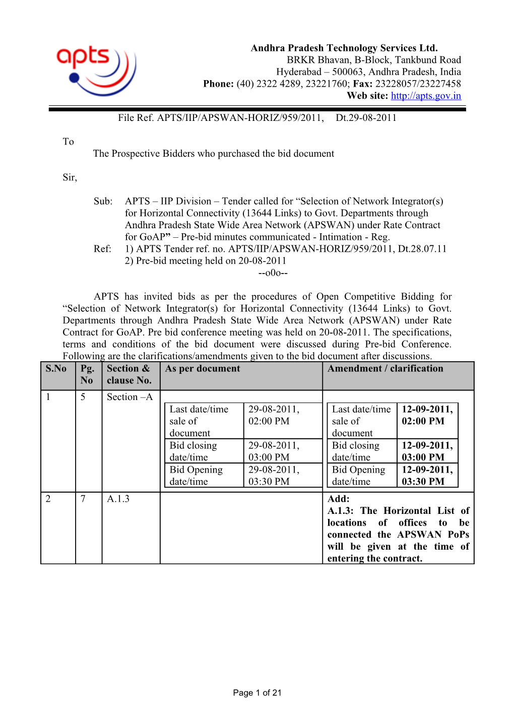 File Ref. APTS/IIP/APSWAN-HORIZ/959/2011,Dt.29-08-2011