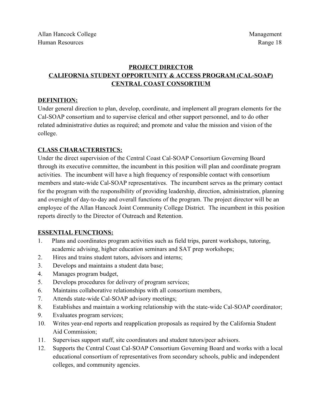 California Student Opportunity & Access Program (Cal-Soap)