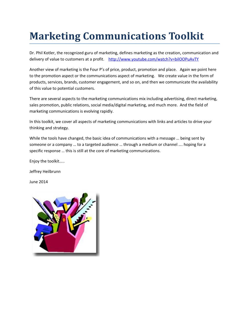 Marketing Communications Toolkit