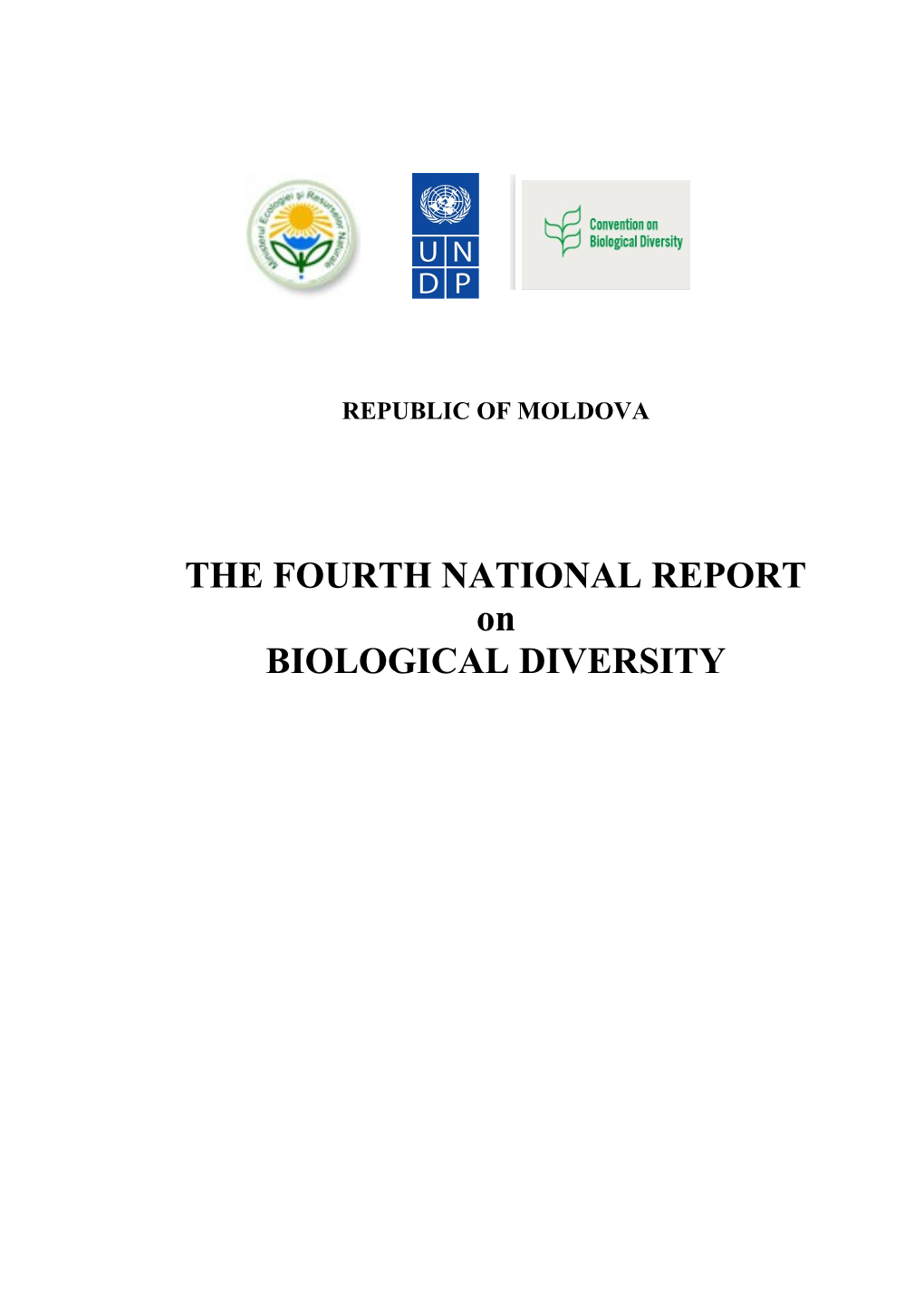 CBD Fourth National Report - Republic of Moldova (English Version)