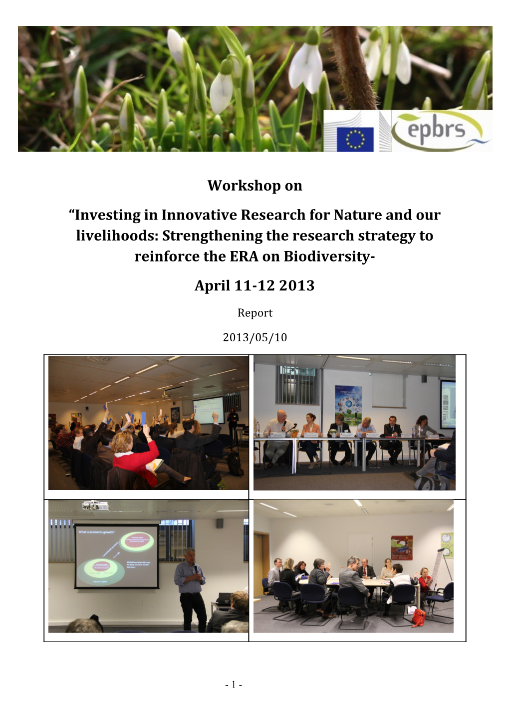 Investing in Innovative Research for Nature and Our Livelihoods: Strengthening the Research