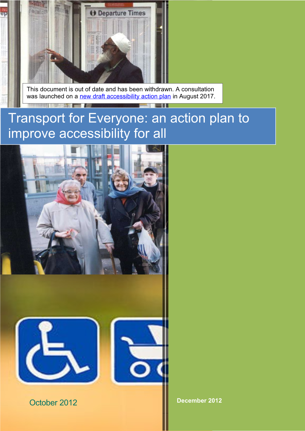 Transport for Everyone: an Action Plan to Improve Accessibility for All