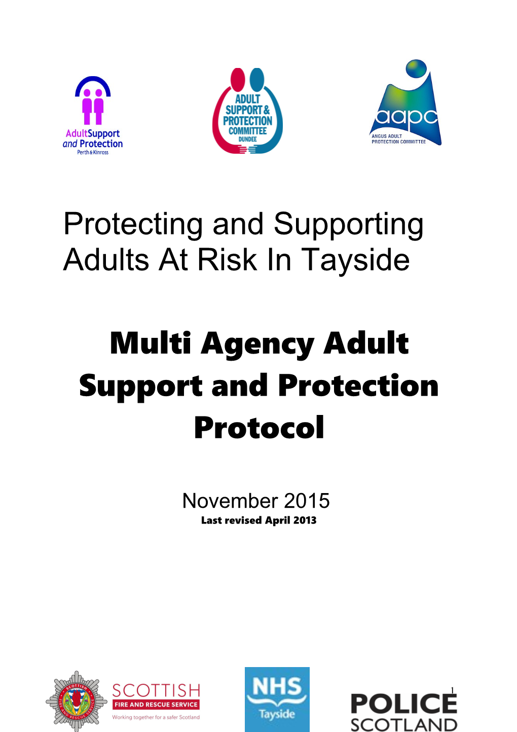Protecting and Supporting Adults at Risk in Tayside