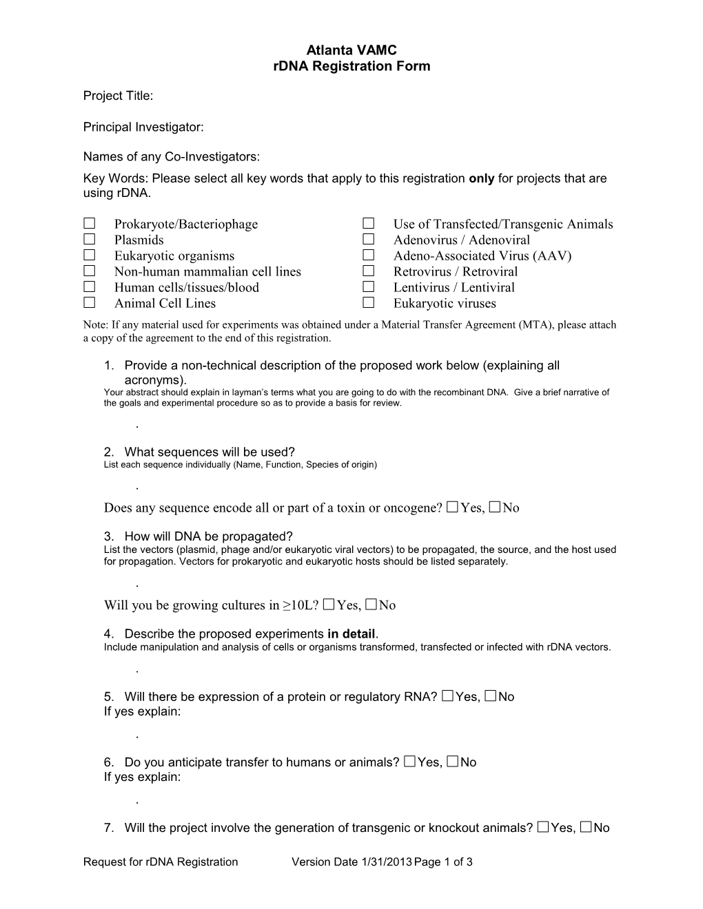 Rdna Registration Form