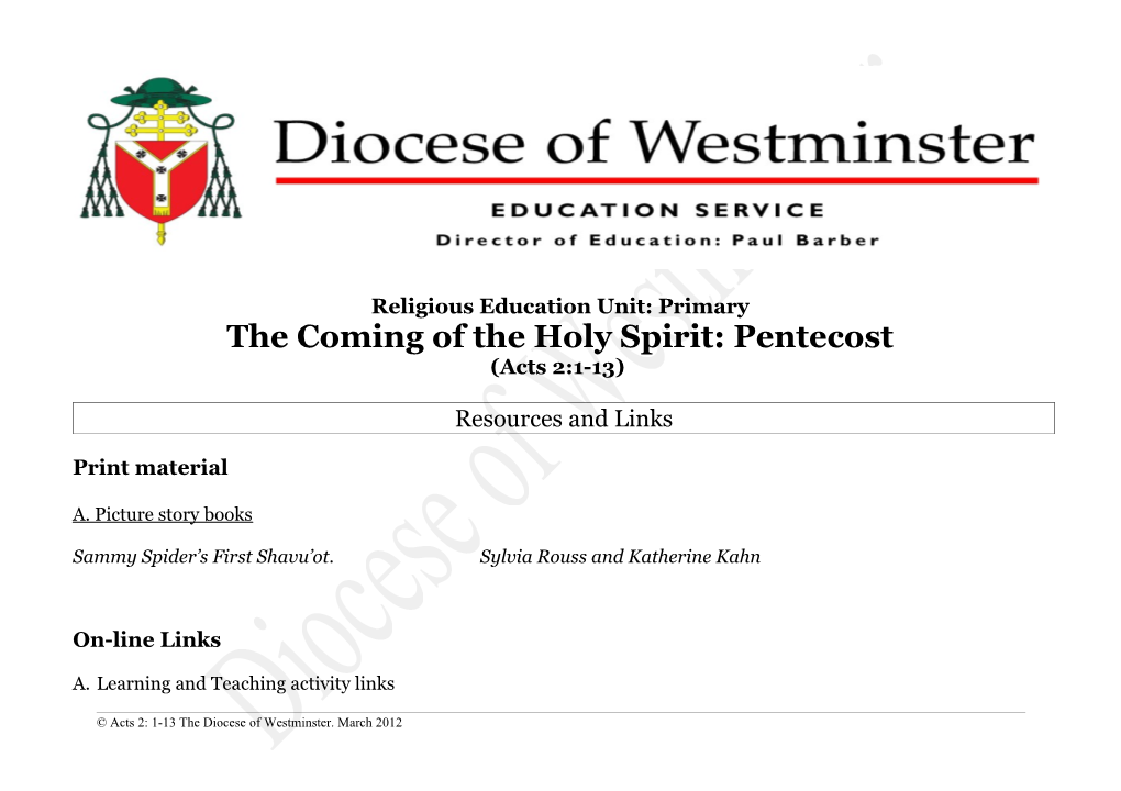 The Diocese of Westminster