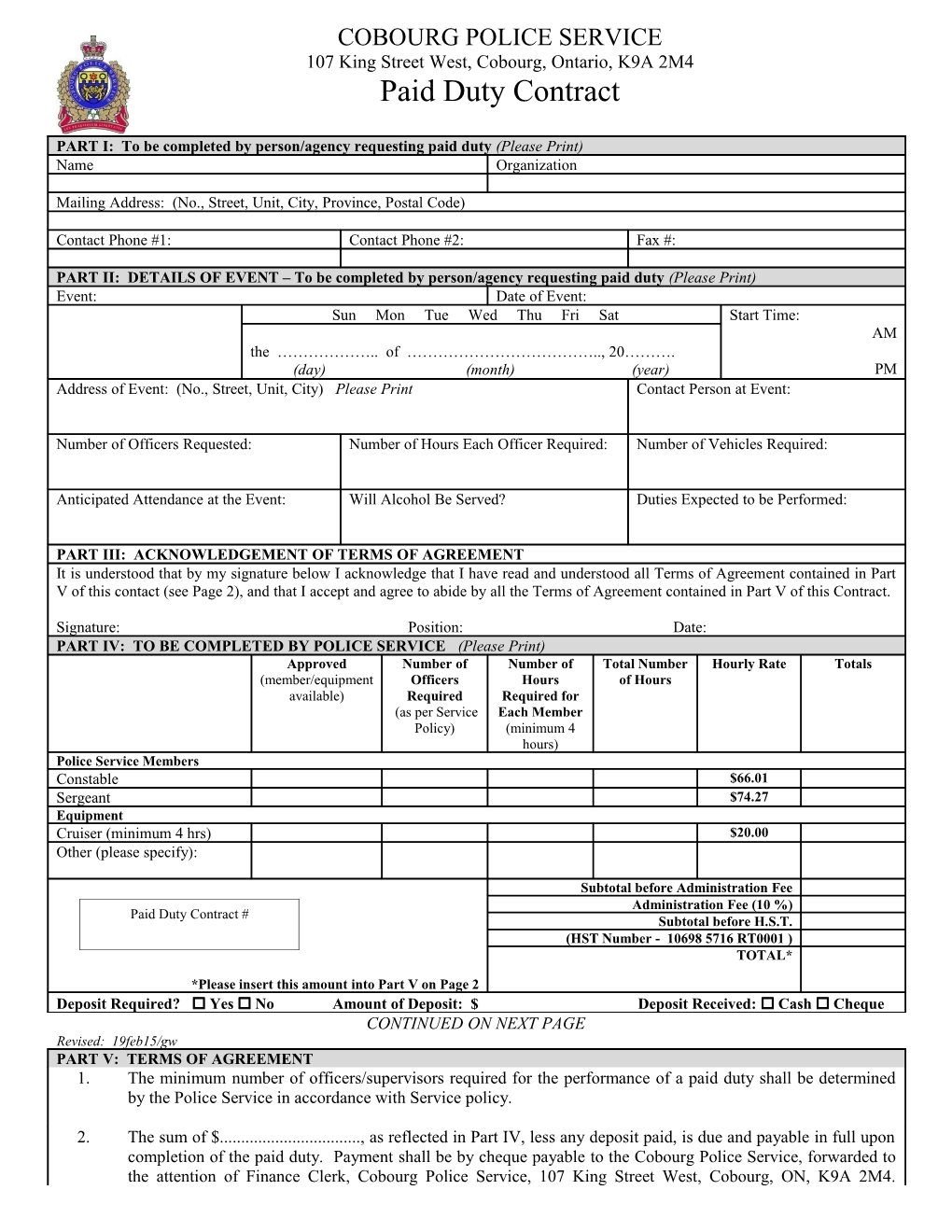 Distribution:Original:Finance Clerk