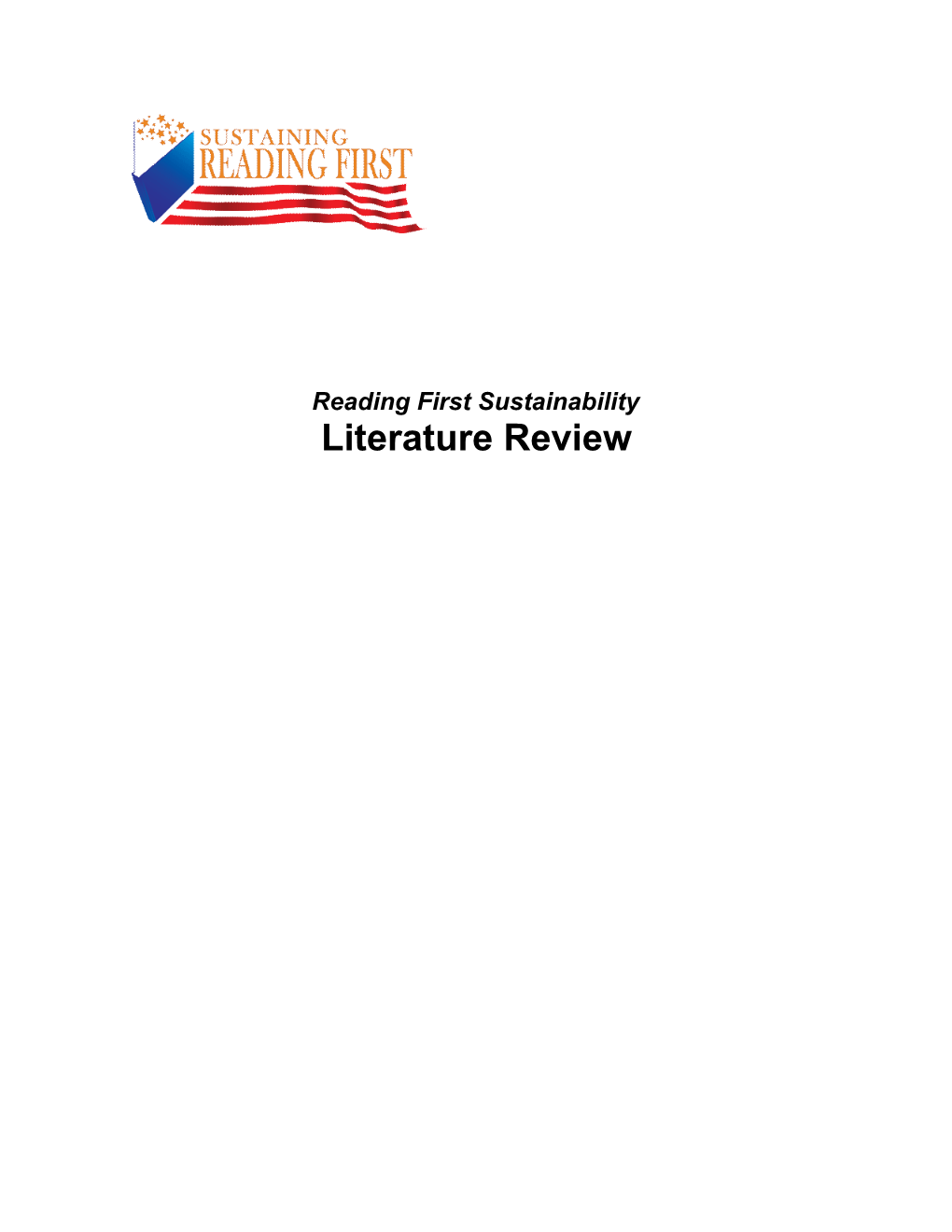 Reading First Sustainability: Literature Review (MS Word)