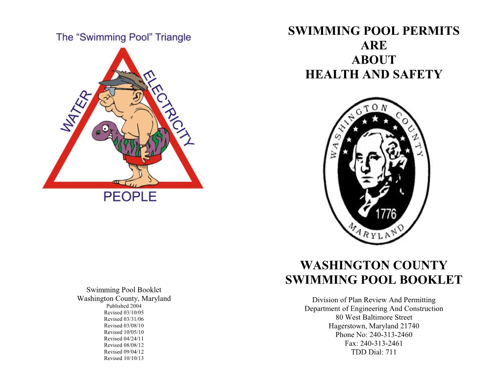 Swimming Pool Booklet