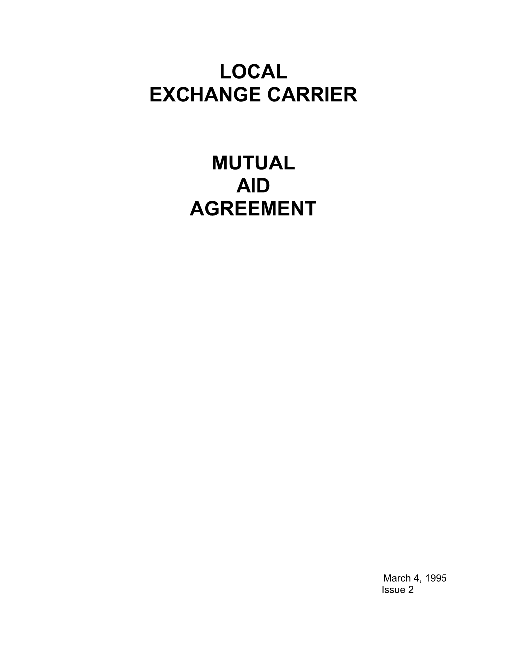 Exchange Carrier
